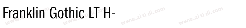 Franklin Gothic LT H字体转换